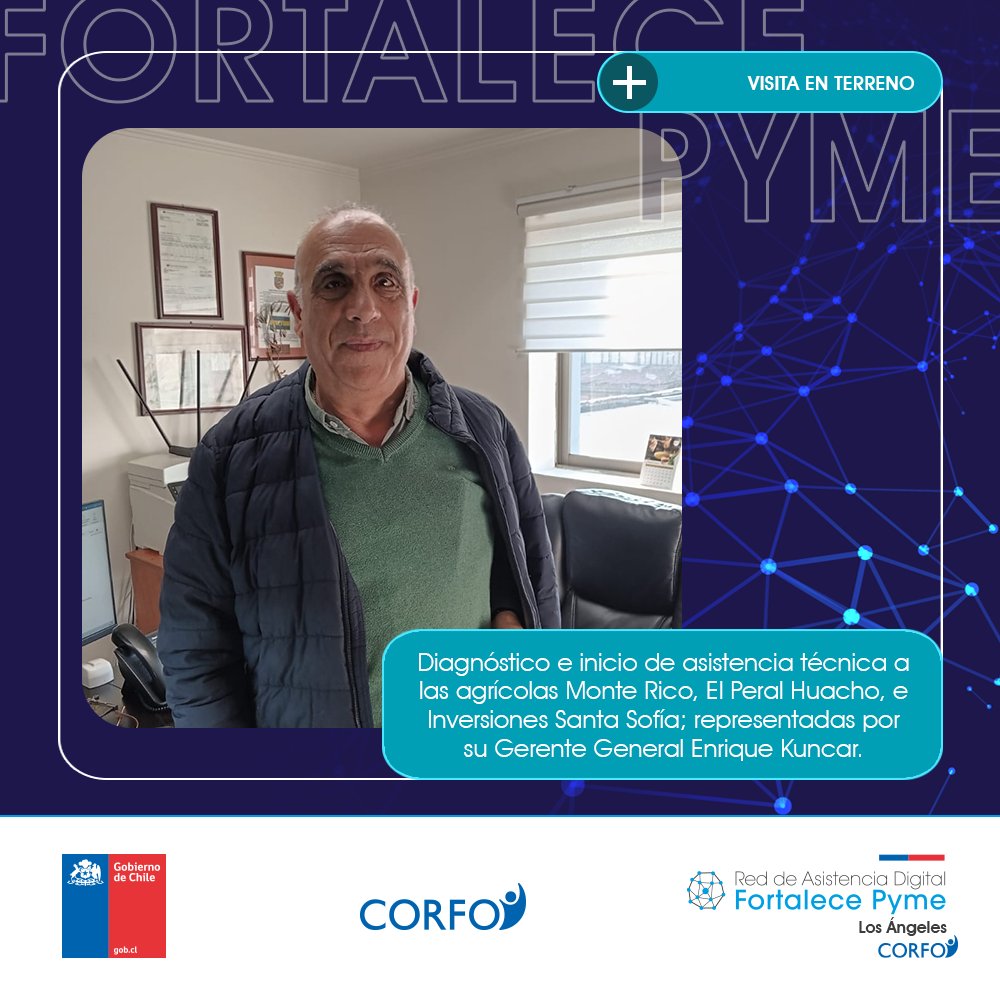 fortalecepyme's tweet photo. #FPYMELosÁngeles | 📸 En esta oportunidad queremos dejar registro de dos diagnósticos y asistencias técnicas para beneficiarios de nuestro proyecto Fortalece PYME Los Ángeles.
📲 Ingresa a: https://t.co/fI92p2Dvjh
#FPYME #FortalecePYME #PYMEs #Agrícola #Agricultura #Agro https://t.co/NuPs5na3rC