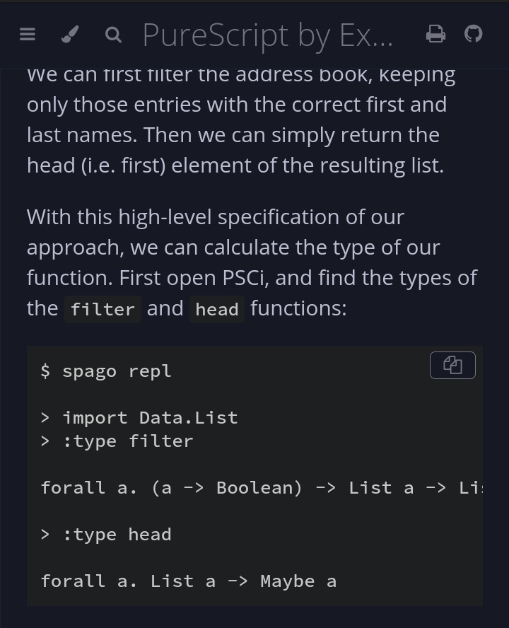 fabianmativeal's tweet image. The function head the #purescript is safe! 😱
