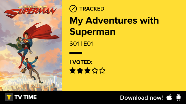 m4nh4's tweet photo. I've just watched episode S01 | E01 of My Adventures with Superman! https://t.co/xxYoXNtD0q #tvtime https://t.co/0FZuye3cEi