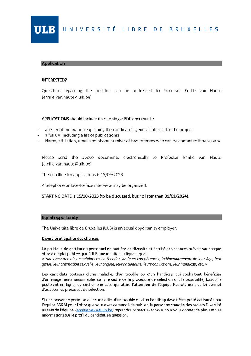 If you're working on #polarization #electoralbehaviour, this one's for you! We're hiring a full-time #postdoc (1 year, renewable) on the @frsFNRS @FWOVlaanderen project NOTLIKEUS co-led w/ @jbpilet & Caroline Close @SciencePoULB 📅: 15/09 #jobfairy #job euraxess.ec.europa.eu/jobs/125009