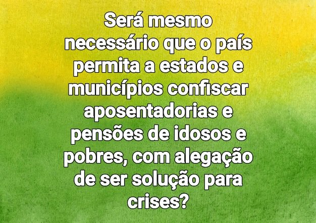 GoldenVieira's tweet photo. @PIdosaBr Ajudem❗️

A votação é a chance de fazer a diferença na vida dos aposentados. Mobilizem-se e garantam que suas vozes sejam ouvidas.
Não podemos ter nossas aposentadorias confiscadas❗️

Clique e vote em Brasil Participativo! 👇

https://t.co/uDUEsT6Alv…

#UrgenteGovBr https://t.co/YQ1GsRWEGe