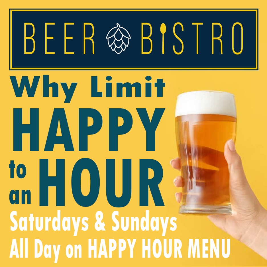 beerbistroTO's tweet photo. Share Happiness with your friends at Beer Bistro.
Saturdays &amp; Sundays are all day Happy Hour.
Come and enjoy.

#beerlovers #beer #food #bar #pub #happy_hour #wine #liquor #weekend #chillout #downtown https://t.co/Ivu5d9x0XQ