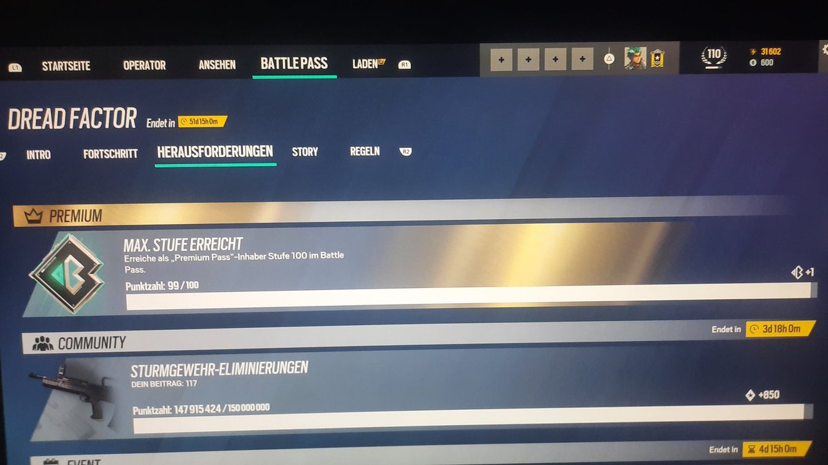AmadeusWolf76's tweet photo. @UbisoftSupport I reached Battlepass level 100 but did not receive the Bravo token. Please help me boss . PSN: R4xVeNoX 
I am on PS5 https://t.co/9eNEKtxva1