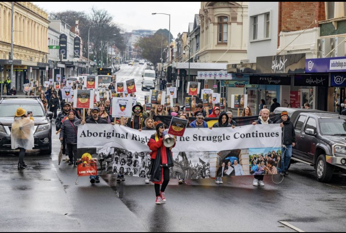 daisyyAllan's tweet photo. Naidoc street March Lutruwita/Tasmania https://t.co/0AAUuyiuLS