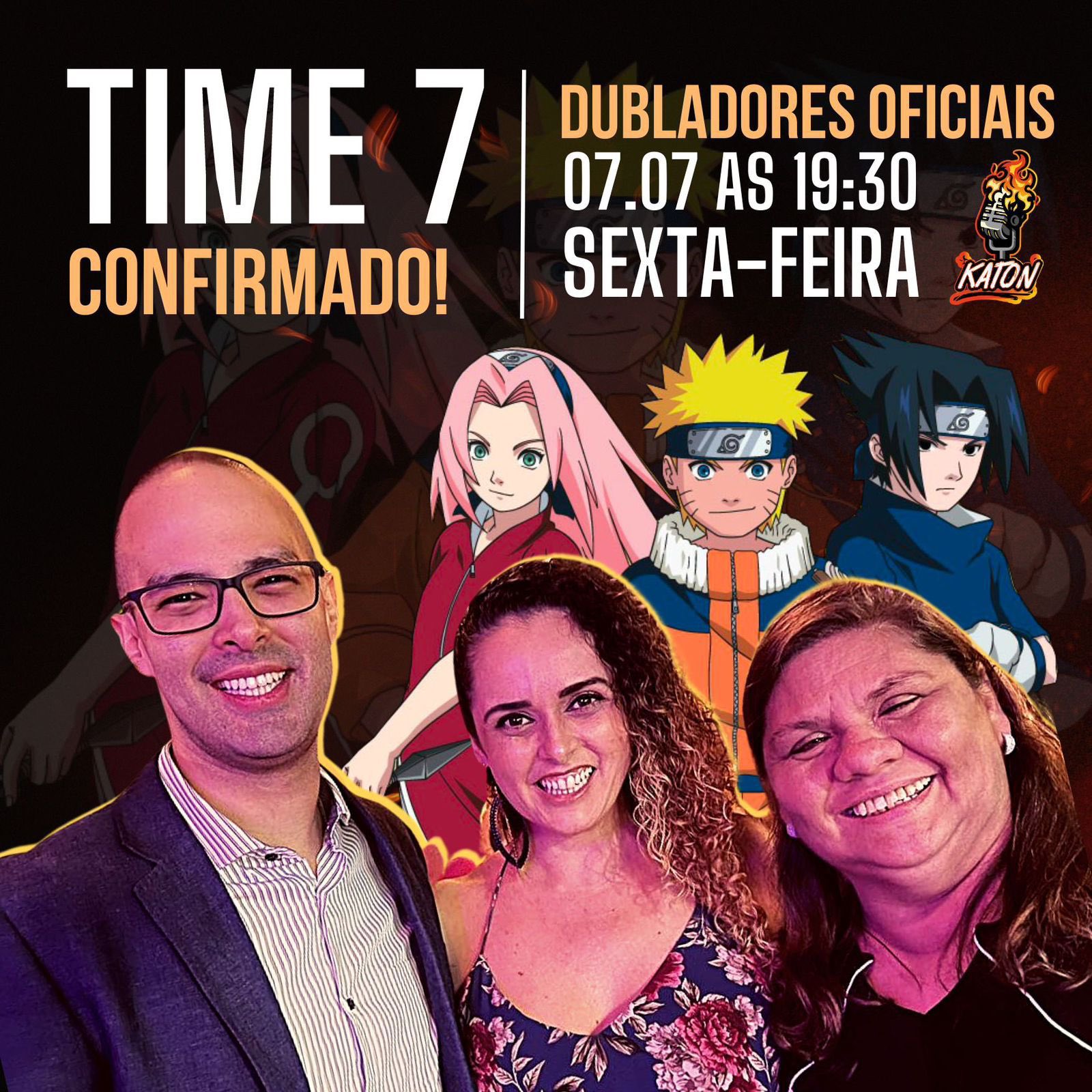 DUBLADORES TIME 7 - Ursula Bezerra (Naruto) + Tati (Sakura) + Kumode  (Sasuke) - KATON Podcast #18 