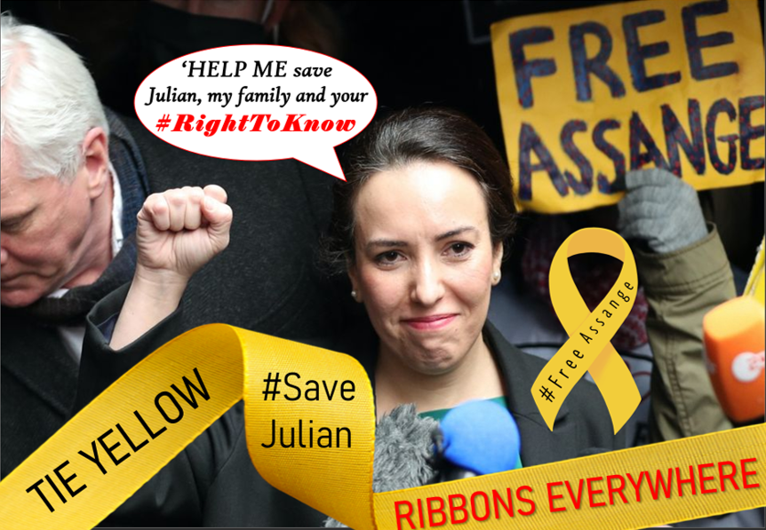 #SaveJulian #YellowRibbons4Assange 
Pls follow @WikiLeaks #RightToKnow