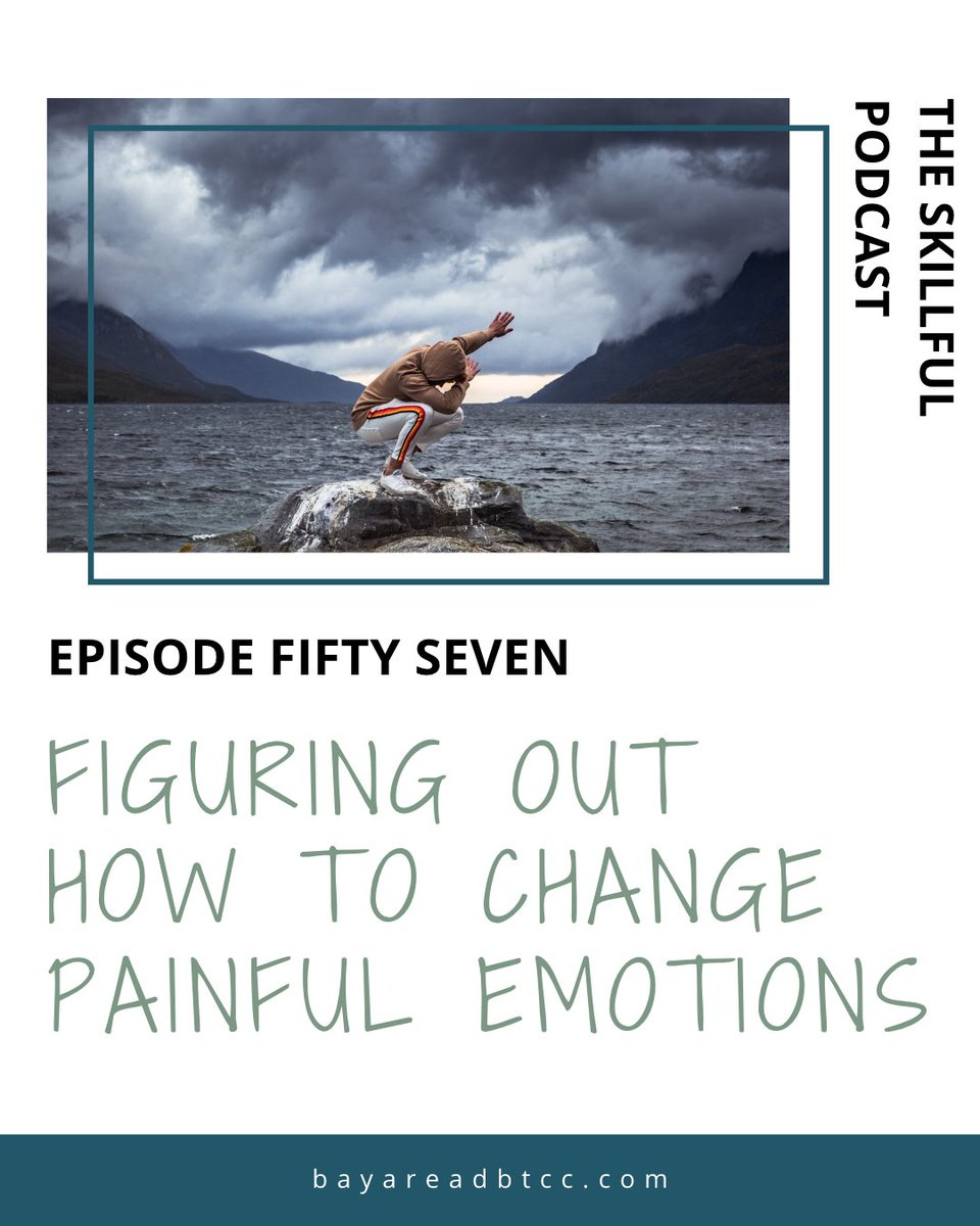 bayareadbtcc's tweet photo. Once you have a grasp of the change-oriented skills in DBT (such as Check the Facts, Opposite Action and Problem Solving) it can be hard to figure out which one to use. 

This episode walks you through deciding if and when to act on an unwanted emotion.

https://t.co/VmBV1jBIoI https://t.co/f0EwYqnkRX