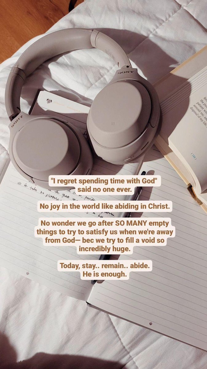 itsjezreelfaith's tweet photo. "I regret spending time with God", said no one ever. https://t.co/mDAV9dhXph