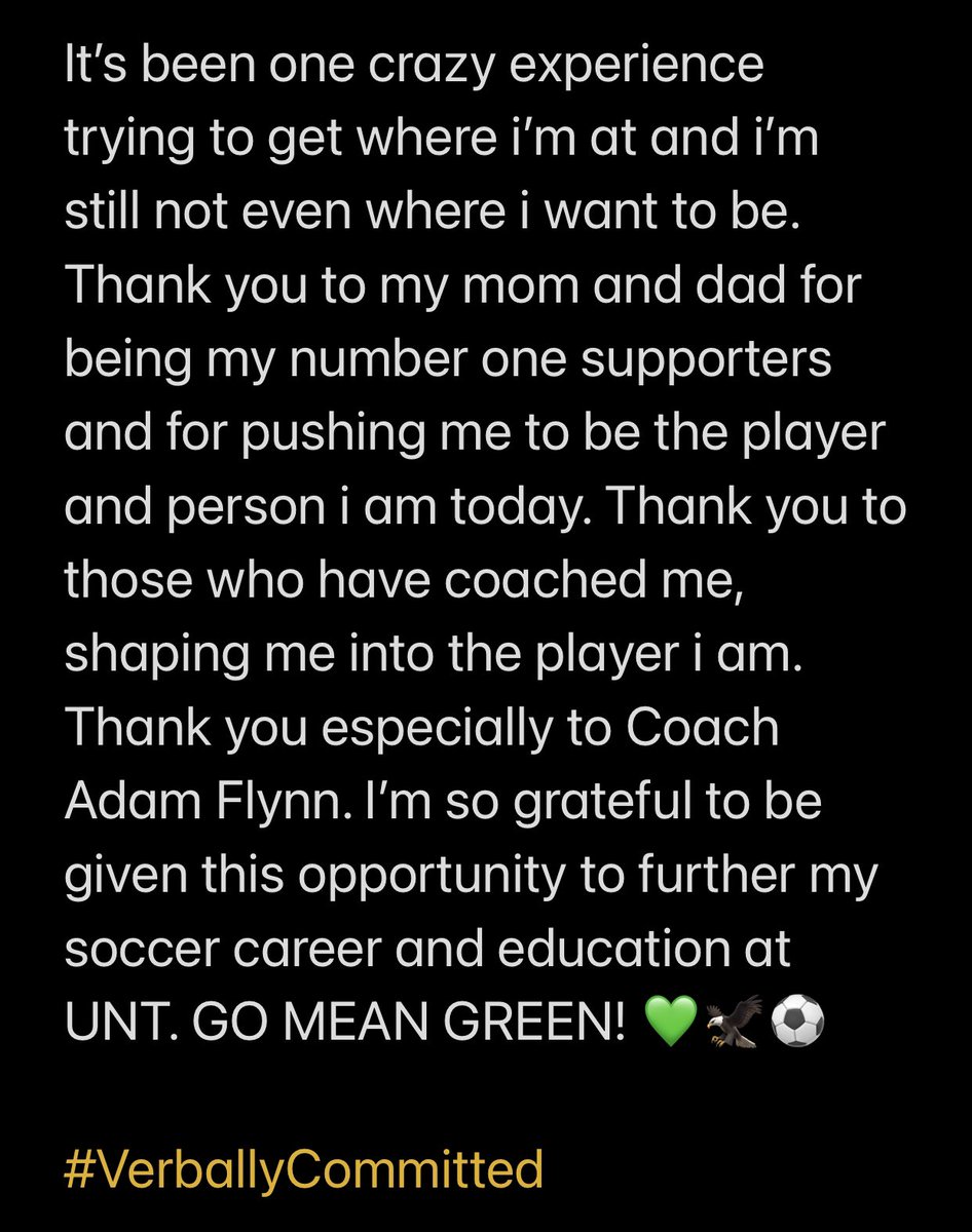 Man I look good in green💚
#committed ⚽️
<a href="/StingECNL06/">Sting Black ECNL U18/19</a> <a href="/StingSoccerClub/">Sting Soccer Club</a> <a href="/MeanGreenSoccer/">UNT Soccer</a> <a href="/adamflynnAF/">Adam Flynn</a> @LadyHawksFutbol