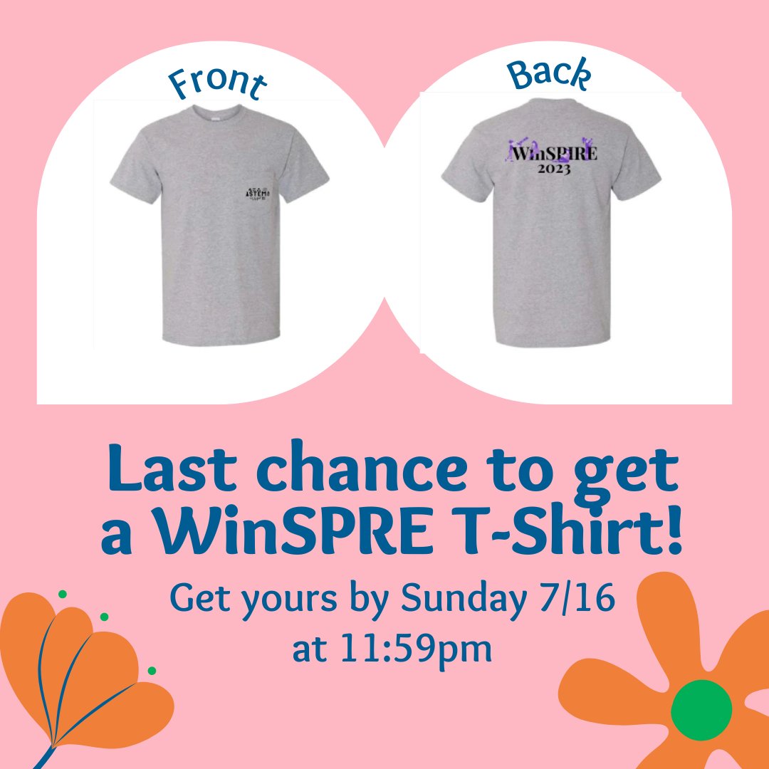 Last chance to get a WinSPIRE T-shirt! Get yours by Sunday 7/16 at 11:59pm.

pogo.undergroundshirts.com/collections/la…
