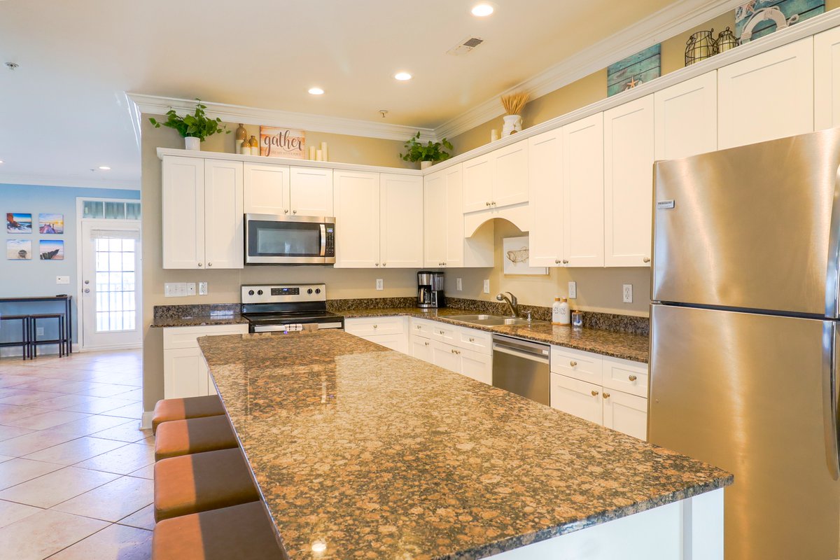 Guests at our Seas the Day beach rental will have access to Amazon dot in the kitchen for music or assistance with any questions.

#beachrental #luxuryamenities #fivestar #myrtlebeach