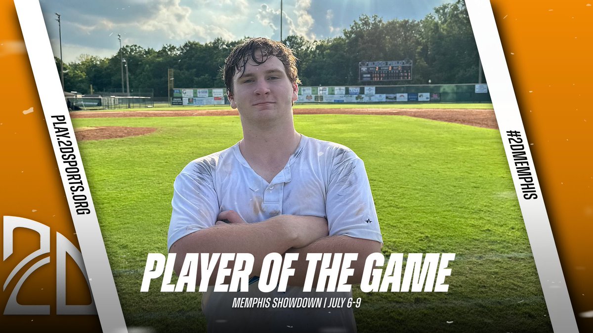 ⭐️ PLAYER OF THE GAME ⭐️ Henry Lomax: 4IP, 3K, 5H, 3BB, 1-1, RBI, HBP Summer Team: White Stations @2DsportsTN #2DMemphis