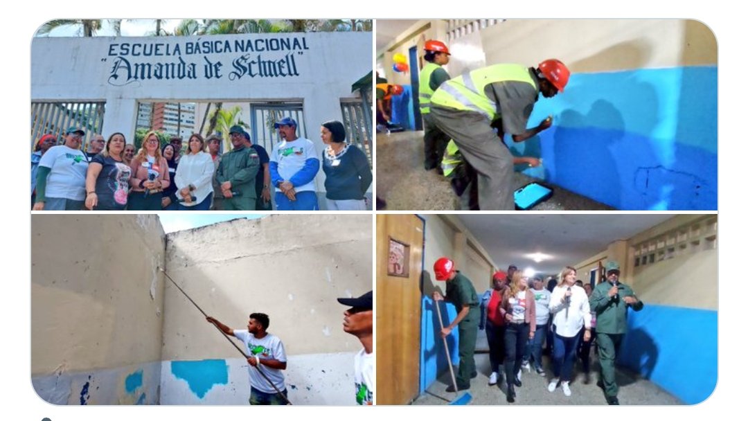 #DeInteres || Nuestra Ministra <a href="/_LaAvanzadora/">Yelitze Santaella</a> superviso avances en la recuperación de la U.B.N Amanda de Schnell en la Pquia. La Vega en Caracas.

Con fuerza y amor patrio las Bricomiles Educación sigue avanzando.
#RedParlamentariaJuvenil

<a href="/NicolasMaduro/">Nicolás Maduro</a> 
<a href="/_LaAvanzadora/">Yelitze Santaella</a>