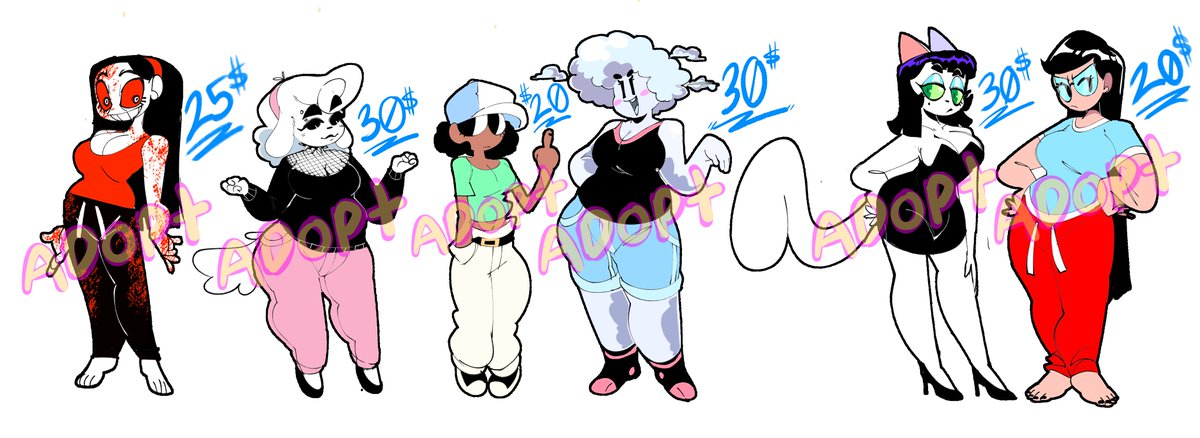 Animaten_Saine's tweet image. fresh and old adopts for sale
saving money to go see my gf on the 15th

prices are final in the first pic, second pic, all available are for 20$

Dm if interested #adoptables #adopts #ocadopts
