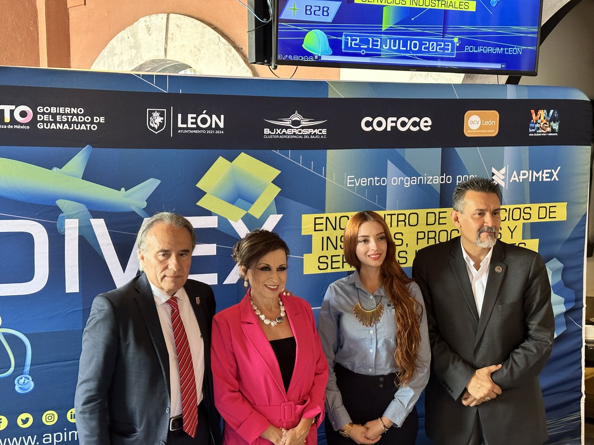 divexapimex's tweet photo. A 5 días de #DIVEX, llevamos a cabo nuestra rueda de prensa, con la participación de @APIMEX_ORG , @municipio_leon y @SDESGTO, dando a conocer todos los detalles sobre nuestra 5ta edición.
Te esperamos 12 y 13 de julio @poliforumleon
Registro aquí: https://t.co/pG7IRG5Dkg https://t.co/LzdO6lZyot