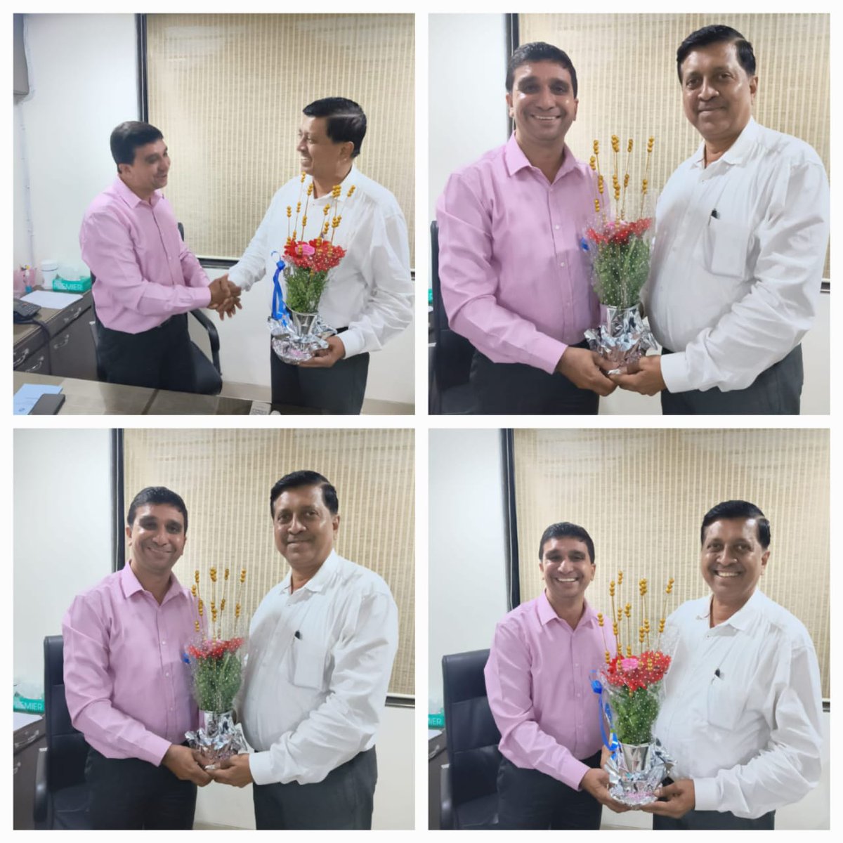 onil_almeida's tweet photo. BCCB new Chairman Mr.Benauld Dias, being felicitated by Ex.Chairman Onil Almeida on behalf of @VasaiSahajeevan and @VVDCONGRESS @onil_almeida also our incharge @JojoThomasMPCC &amp; coincharge  @RajeshGholap congratulated him for his tenure. @VijayPa02209229 @_khan999 @NANA_PATOLE https://t.co/auLfkCPKC6
