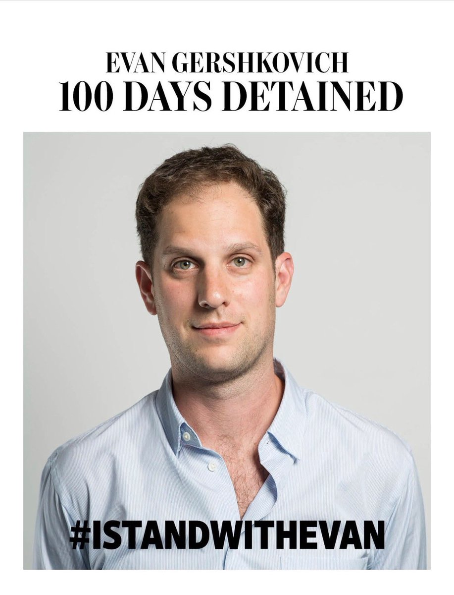 Evan's arrest is a brazen violation of press freedom &amp; a threat to journalism, governments &amp; democracies everywhere. A free press is crucial to a free society. #IStandWithEvan
