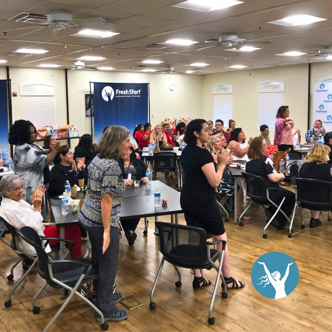 FreshStartWomen's tweet photo. Last week, Fresh Start had the honor of celebrating the hard-working, empowered women who recently completed their workforce training programs!

CONGRATULATIONS! We are so incredibly proud of your resilience &amp; dedication, &amp; can’t wait to see where your recent success takes you! https://t.co/lAvTPlMfBc