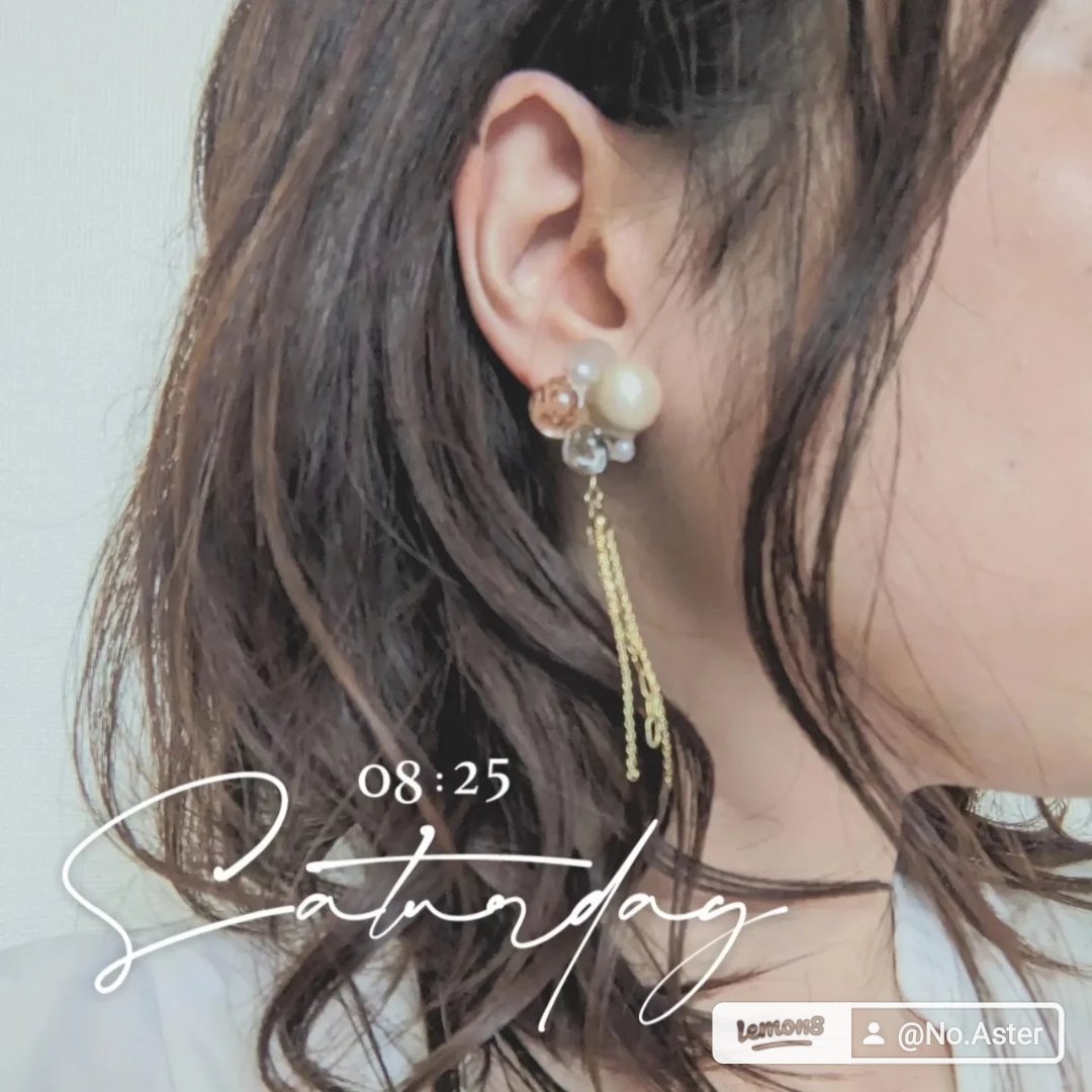 noaster123's tweet photo. 今日は新作のoranzye earringをつけてお出かけ🚗³₃ https://t.co/4jKIhzH9st
