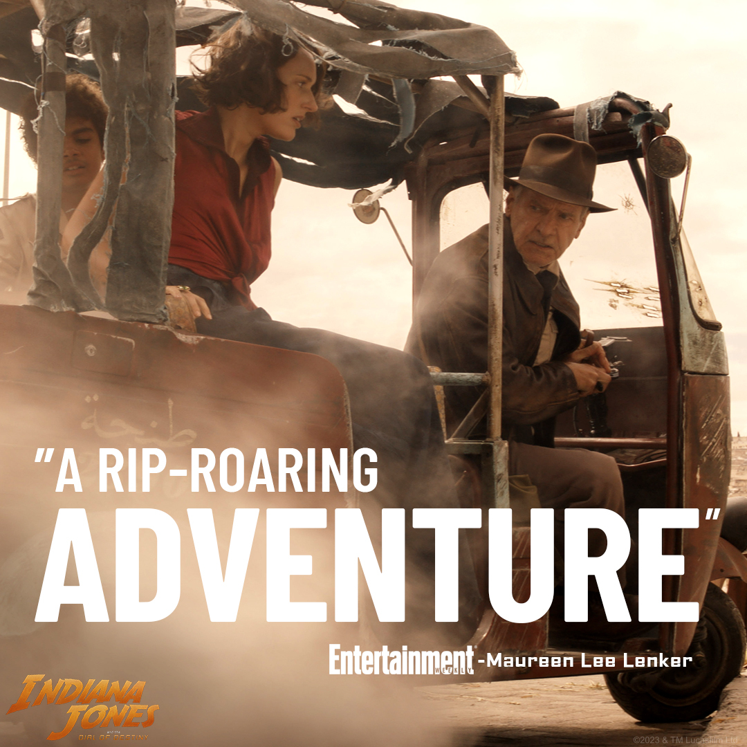 Don't miss one last adventure with Indy.
Experience Indiana Jones and the Dial of Destiny tonight, only in theaters. Get tickets now at foxshowtimes.com!