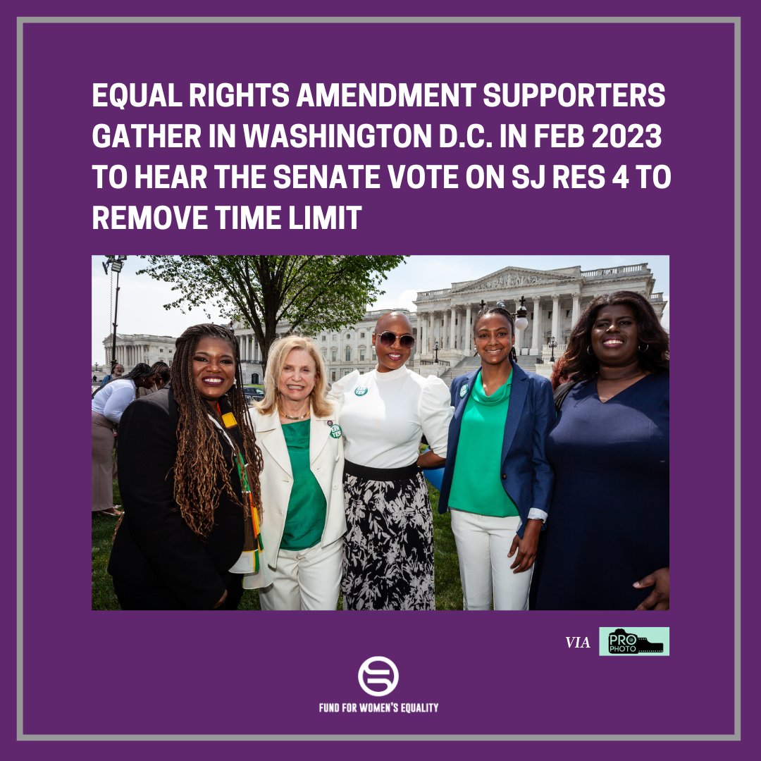 The work towards getting the ERA published in the Constitution did NOT end in February when the Senate voted against removing the time limit on the Amendment.

If you want to know next steps, join our FFWE Newsletter: ow.ly/A3xH50OSKrR

#equality #eracoalition #eranow