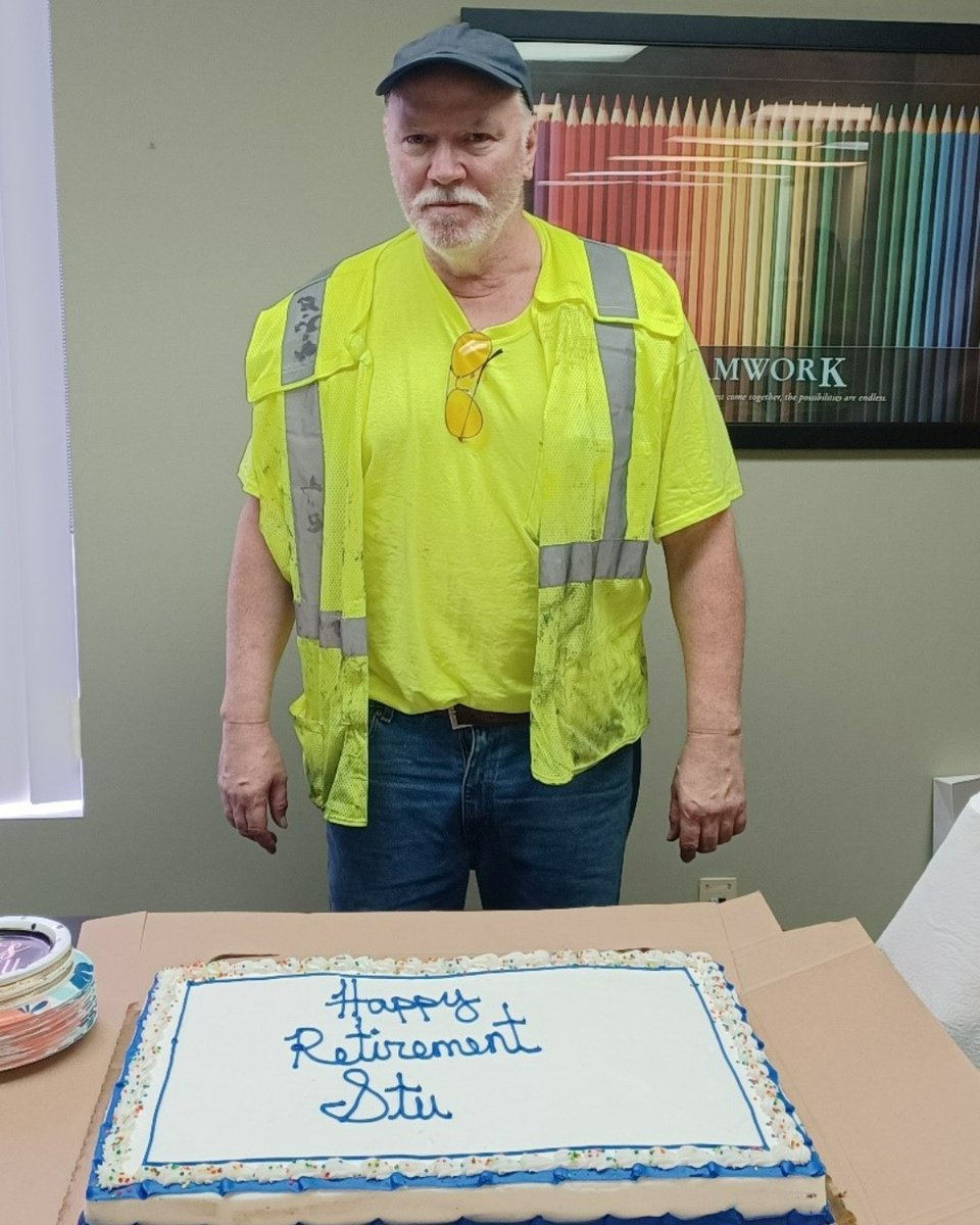 PrecoatMetals's tweet photo. Congrats on your retirement Stu! 35 years at our Kingsbury plant is such an accomplishment! We hope you have the best retirement ever!! #workforprecoat #retirement #workaccomplished #35years #bestjobever https://t.co/rjB3jOqE8G