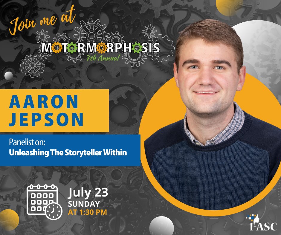 I am delighted to be taking part in I-ASC’s 7th Annual Motormorphosis Conference.  
Here is the link to register: i-asc.org/events/motormo…
Here is the link to the conference schedule. chrome-extension://efaidnbmnnnibpcajpcglclefindmkaj/i-asc.org/wp-content/upl…
I hope to see you!