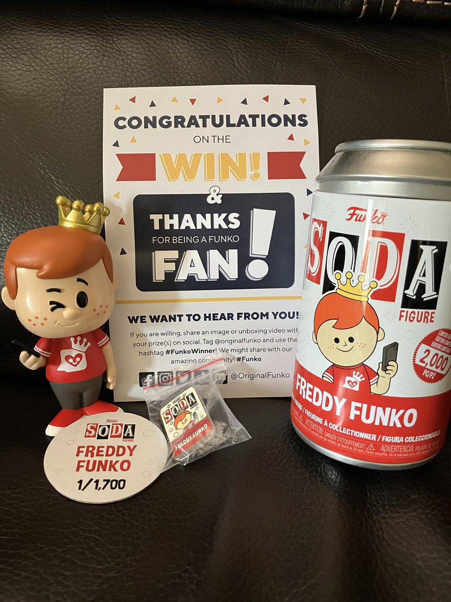 Marvel_mama444's tweet image. Thank you so much!!! @OriginalFunko #FunkoWinner #Funko #FunkoSoda