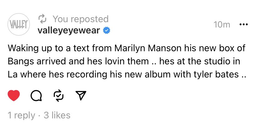 TheMansonCases's tweet photo. Marilyn Manson is recording a new album? 👀 https://t.co/8tt6AM6aX7