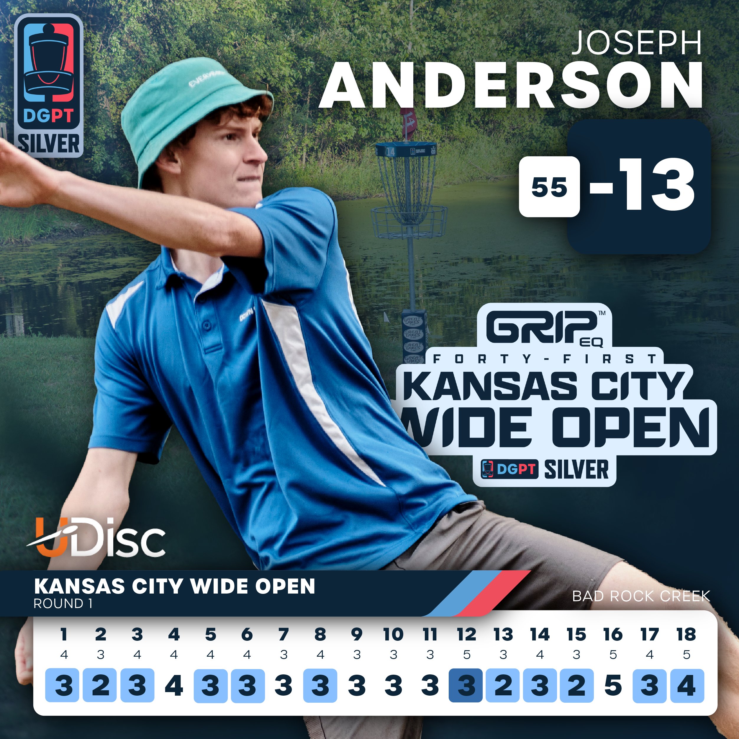 Disc Golf Pro Tour on Twitter "Joseph Anderson shoots a 1081rated
