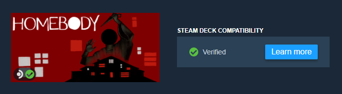 JoryGriffis's tweet photo. hey Homebody is now Steam Deck Verified! 

(and it's still 30% off on Steam til 7/13 wow!)

@HomebodyGame @Rogue_Co @GameGrumps https://t.co/RwMtB4pK58