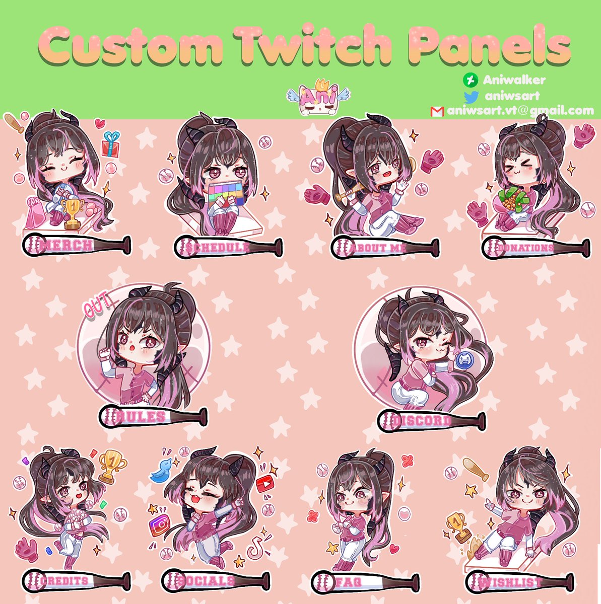 aniwsart's tweet image. I am happy with the work I did on these panels. Thank you for the support, @akascarletVT I LOVED creating your panels. Enjoy them!

 #paneldesign #Twitchpanels