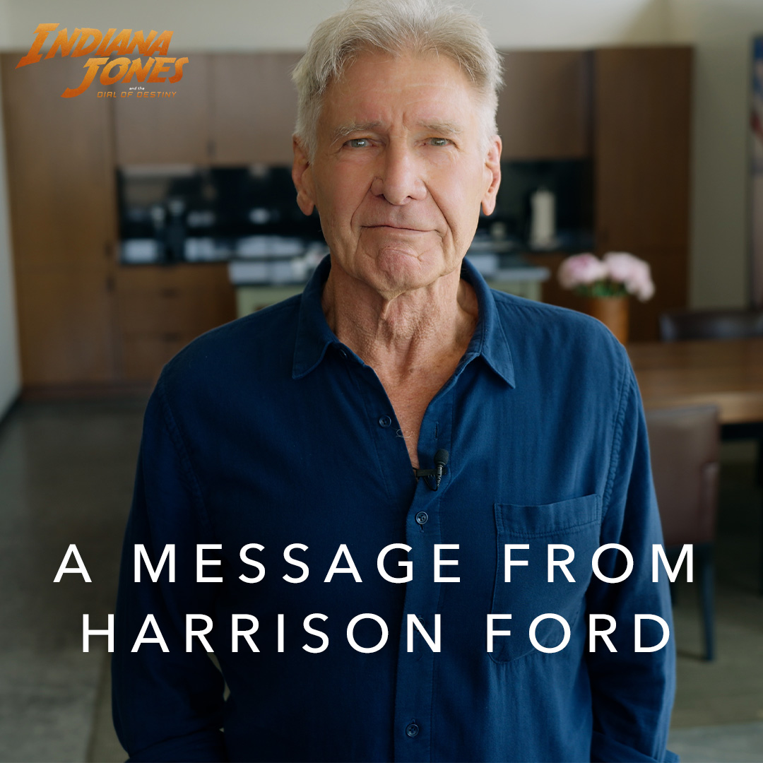 RT @Disney: A special message from Harrison Ford. #IndianaJones https://t.co/NrnHF2numh