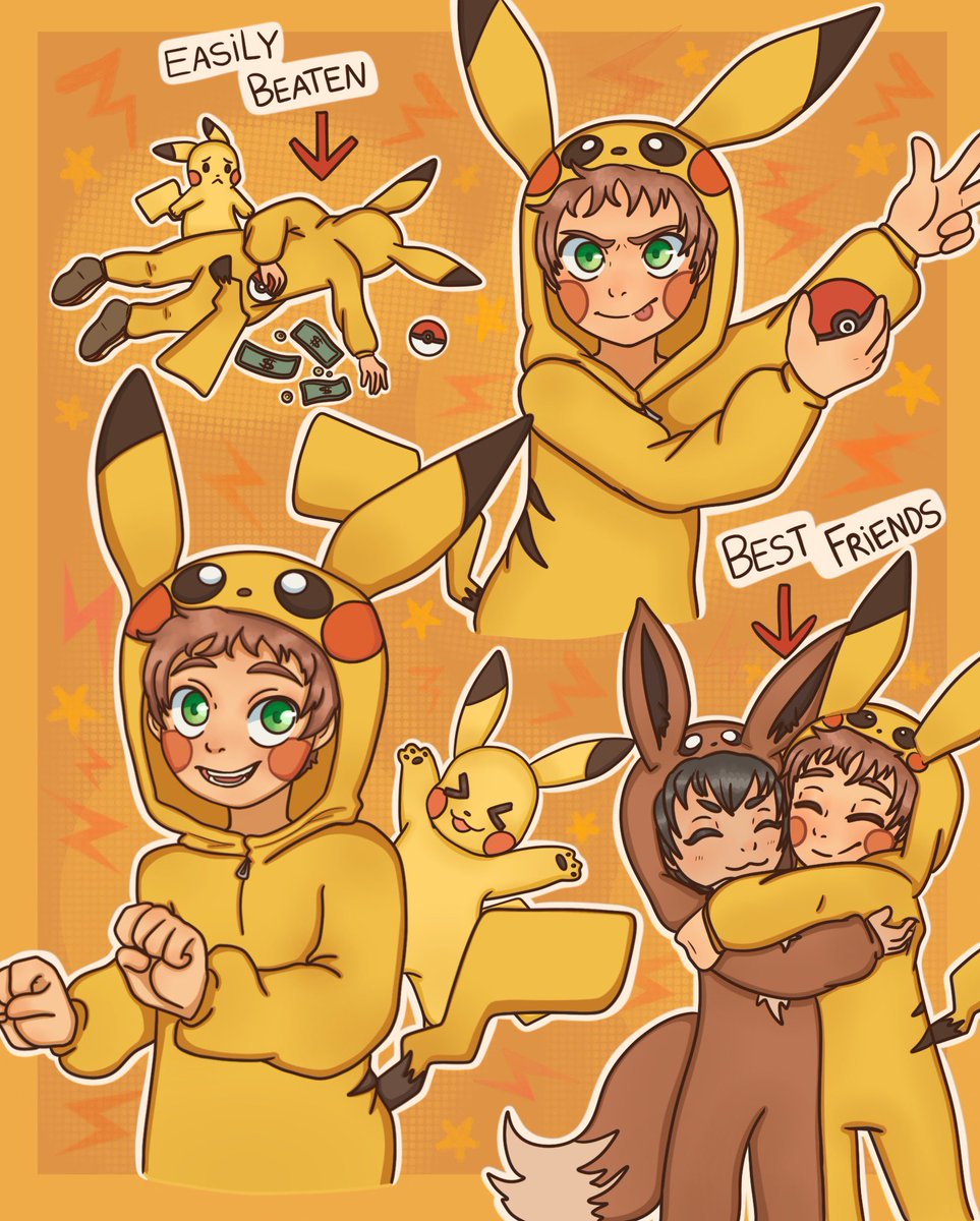 Gangster_Cute_'s tweet photo. Poke-kid shenanigans
#pokemonswordandshield #pokemon #pokekid #pokemonfanart #pikachu https://t.co/iqxQYiGvvP