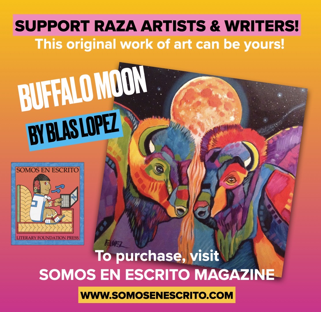 Somosenescrito's tweet photo. Buffalo Moon
Acrylic painting, 24” x 24”
a painting by Blas E. Lopez, renowned San Antonio artist
https://t.co/6IQDHyzHkB

#sanantonio #sanantonioartist #supportartists #supportliterarymagazines #SupportSmallPress https://t.co/zJO7bFIl41