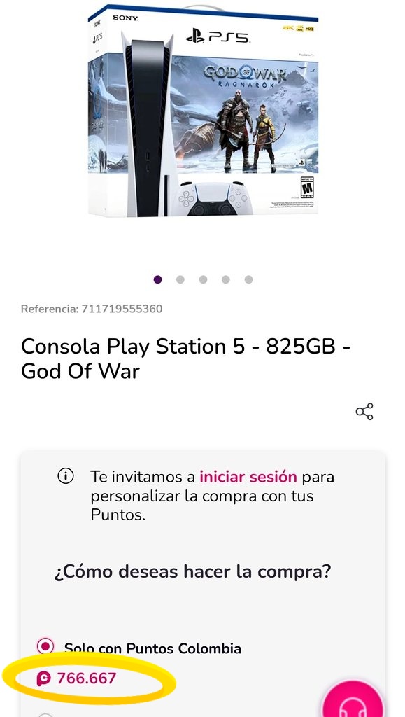 OsFuertes's tweet photo. La Playstation 5// Mis puntos Colombia 🥲 https://t.co/YZKltFbsDP