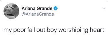 dbwams's tweet photo. fall out boy gets passed around the main pop girls like a blunt https://t.co/MOTK5piBTs