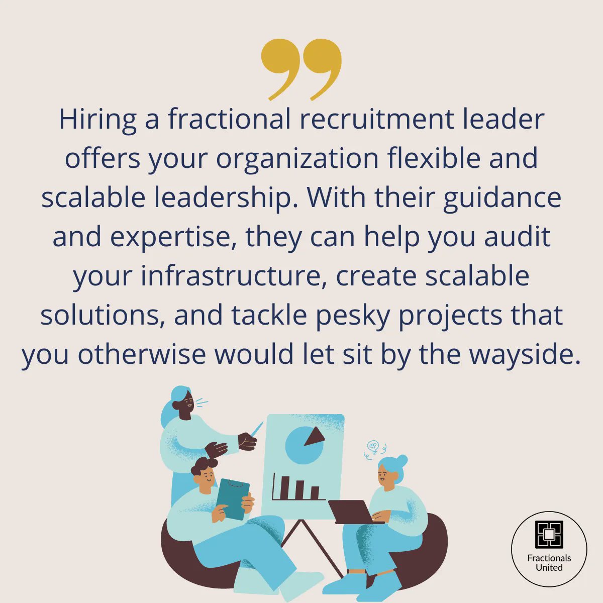 A fractional recruitment leader can bring a fresh perspective, implement best practices, and help you succeed. The flexibility and scalability they offer can help your organization stay competitive all while minimizing your expense.
#fractional #leadership #fractionalexecutive
