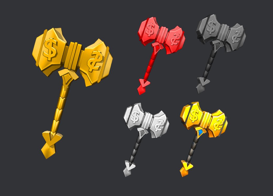 Surfer on Twitter "Made these Hammer / Axe UGC items for