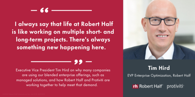 Joseph_Narvaez's tweet photo. Meet Tim Hird, executive vice president, enterprise optimization, at @RobertHalf and @Protiviti, our company’s business consulting subsidiary, in the latest installment of our Thought Leader series. https://t.co/cDvY4s6M56 https://t.co/Du1AV6mm0W