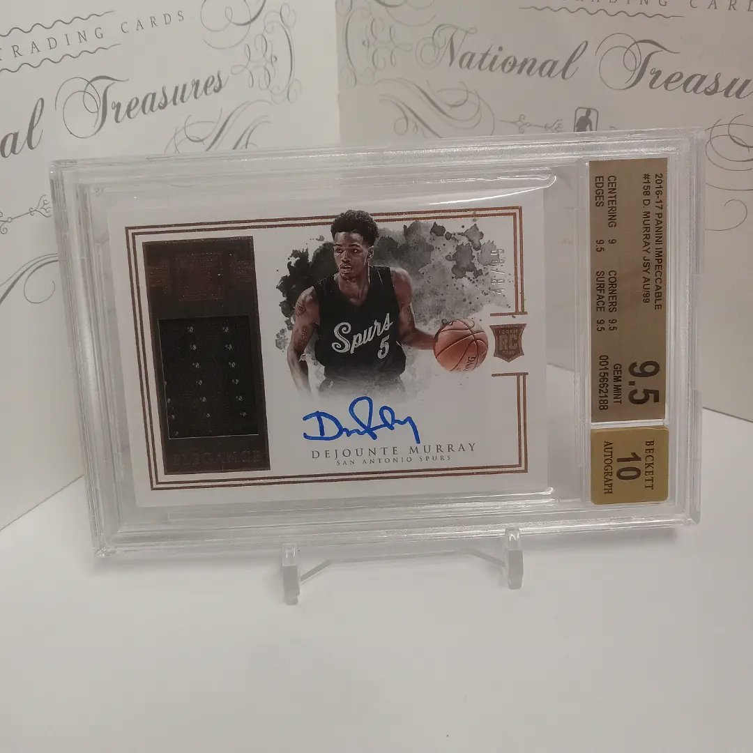 HpCollectables's tweet photo. #pcfriday * D. Murray  /99 * Impeccable RPA * BGS 9 5 ! @HpCollectables yup https://t.co/nrJBRkfNgg