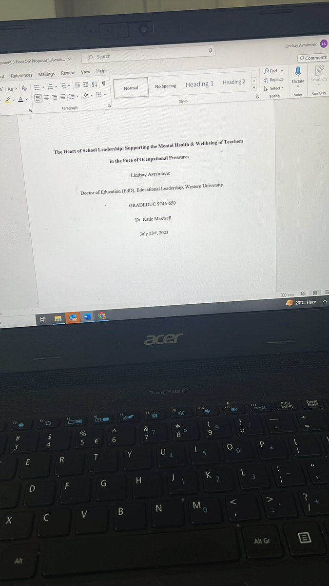 mrslindsayavv's tweet photo. Completing my doctorate on maternity leave with a newborn is the hardest thing I’ve ever done - but also something I’m most proud of. Hope my little girl will grow to see this as an example of what it means to go after your dreams #WIL #FinalProposal @DrKatieMaxwell @westernuEdu https://t.co/DArELfaqgo