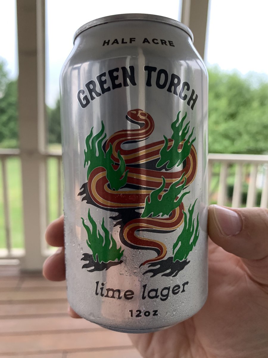 TheNotoriousADD's tweet photo. Tonight’s grilling beer brought to you by @HalfAcreBeer Can’t go wrong with a Green Torch. 😋 https://t.co/jb0elYAxpe