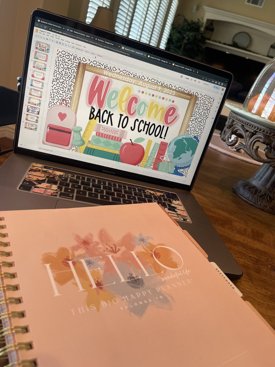 💻 Began creating daily slides for our student body as well as documenting in my planner for the 23-24 school year! 💙 #Franklin2023 #PrincipalLife #BeOrganized #ThisIsRUSD <a href="/RedlandsUSD/">Redlands USD</a> <a href="/RedlandsUSDSupt/">Juan J. Cabral</a> <a href="/RUSDeducation/">RUSD Educational Services</a> <a href="/RUSD_RCSS/">Redlands Coordinated Supports & Services</a>