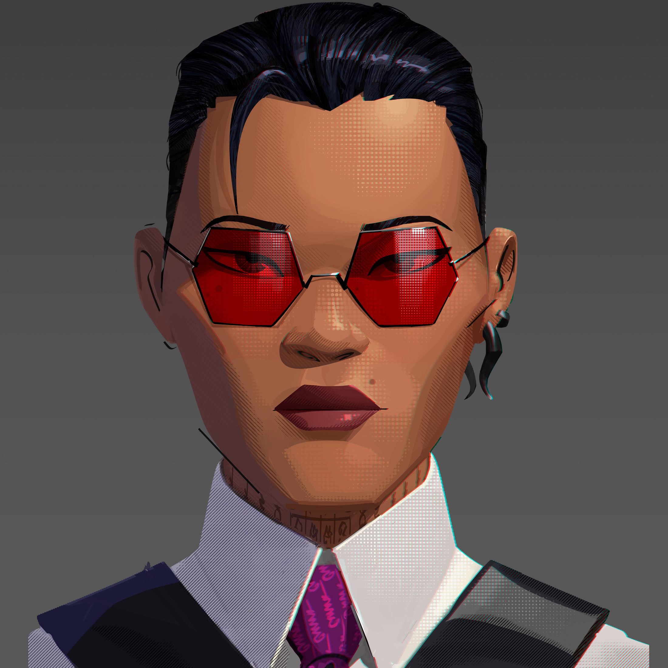 W C on X: “Delilah character paint, the badass bartender who keeps 