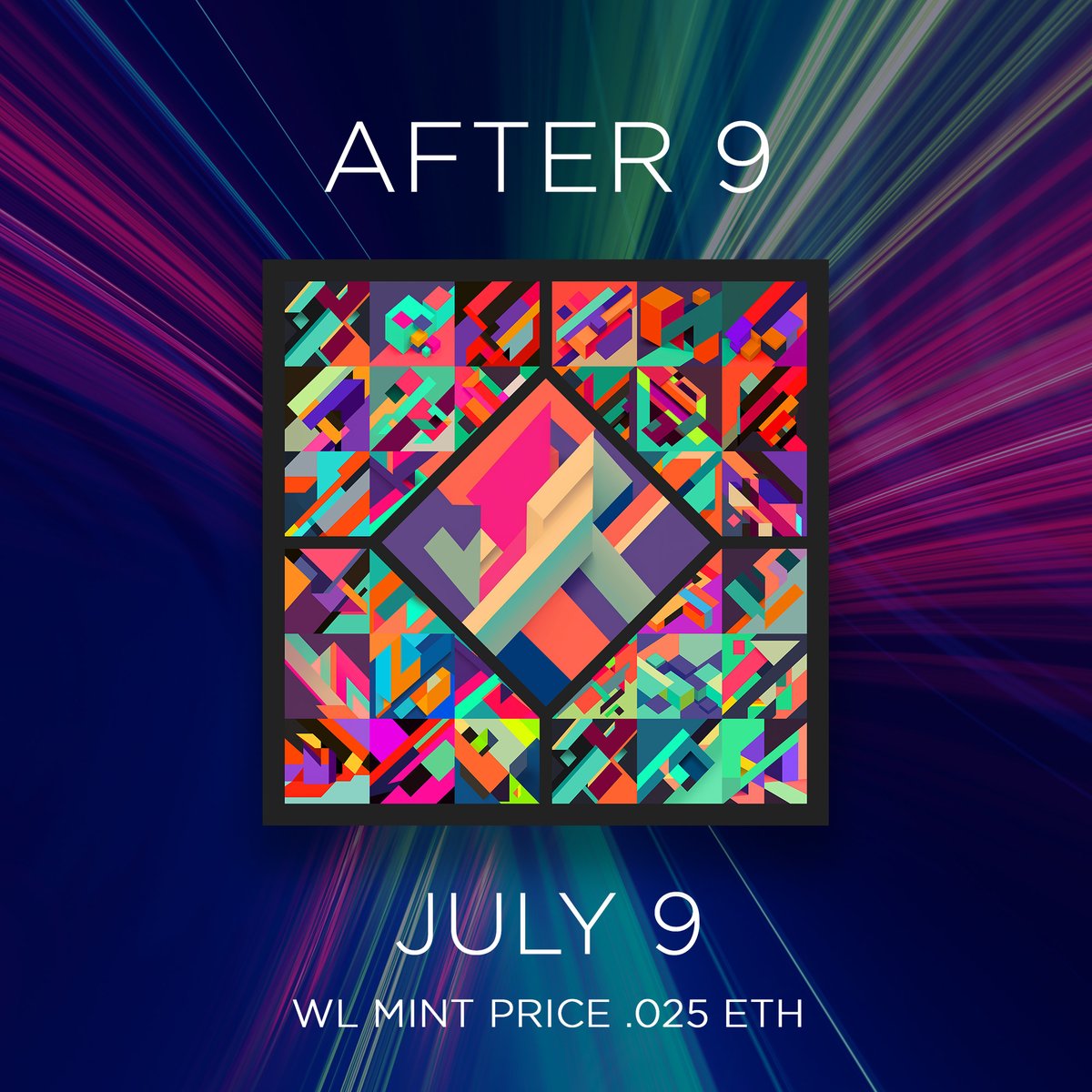 Need a WL spot for the AFTER 9 collection launching Sunday?
🟪🟧🟦🟥🟩🟨
Just retweet. 
I'll pick 10 winners in 12 hours.