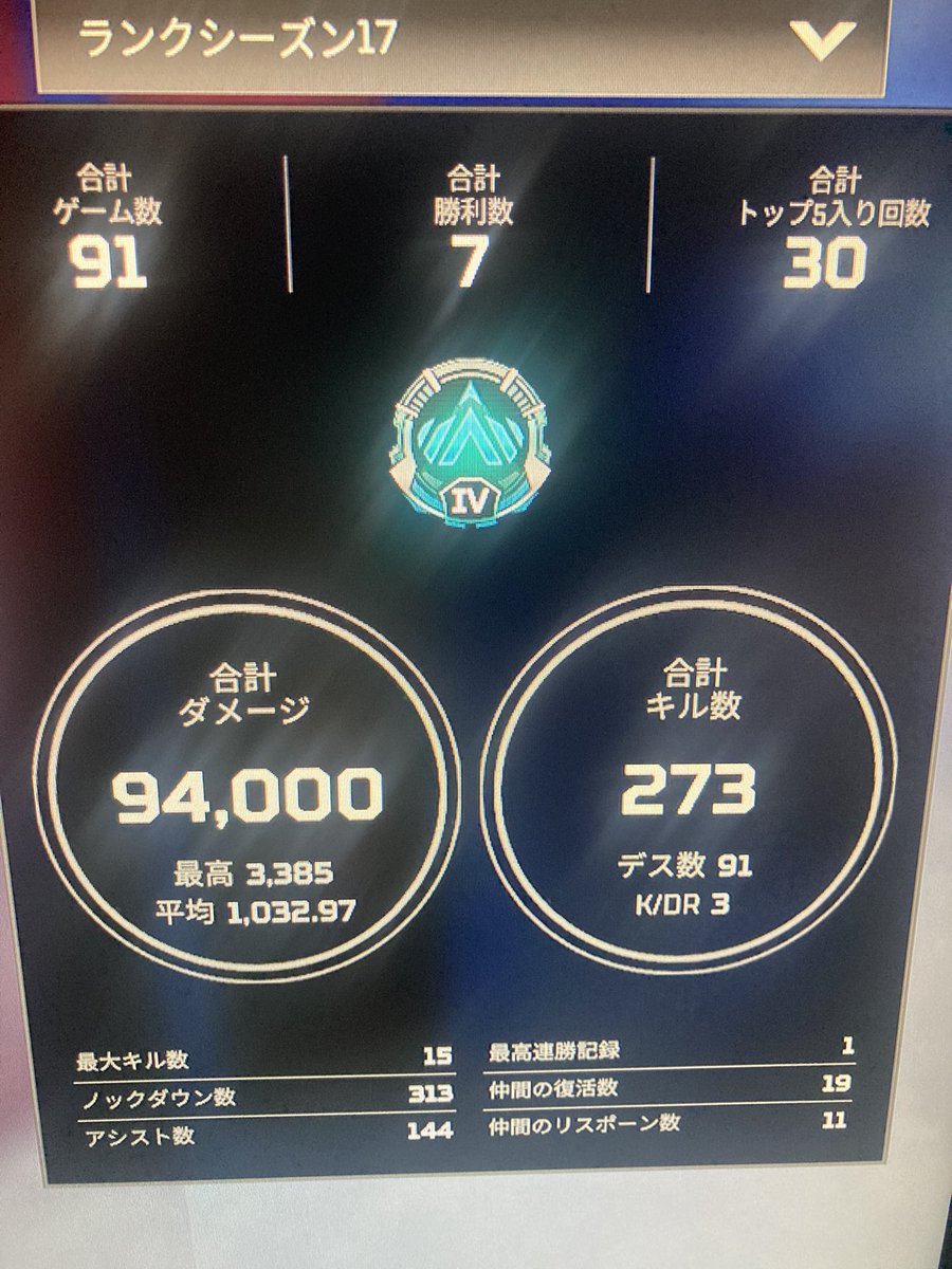 やったーkd3になったー
