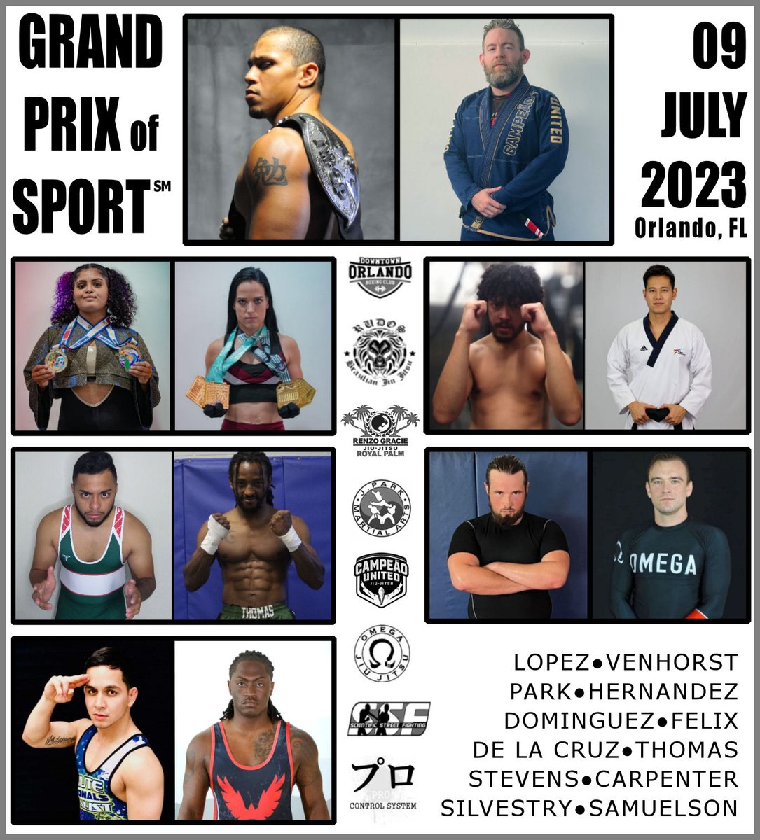 OneWorldWarrior's tweet image. 🚨9JUL23
📍1616 N Orange Ave, Orlando FL
🕖3PM
🇵🇷Lopez • 🇳🇱Venhorst
SLAM or DRAW
🇺🇲Stevens • 🇺🇸Carpenter
SUBMIT or DRAW
🇨🇷Dominguez • 🇺🇸Felix
PIN or DRAW
🇲🇽De la Cruz • 🇺🇲Thomas
SLAM or DRAW
🇰🇷Park • 🇵🇷Hernandez
KNOCKDOWN or DRAW
🇮🇹Silvestry • 🇺🇲Samuelson
OUTSCORE or FINISH