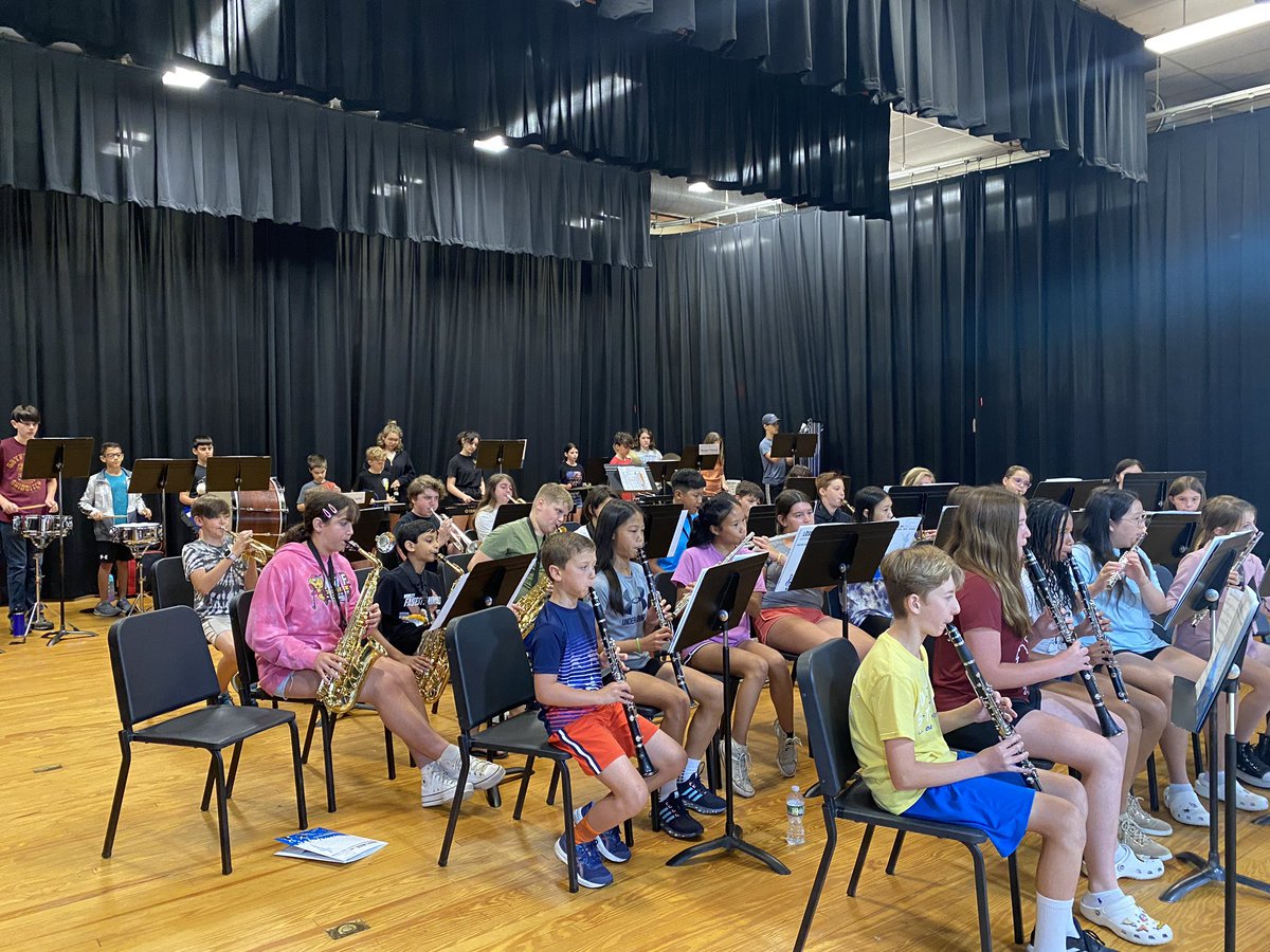 A strong finish to our first week of Summer Band!!! @CTBarkalow @CTB_TSmith @FTSBrethauer @DDESBand @CraMweLdWfBand @LDS_musicmakers