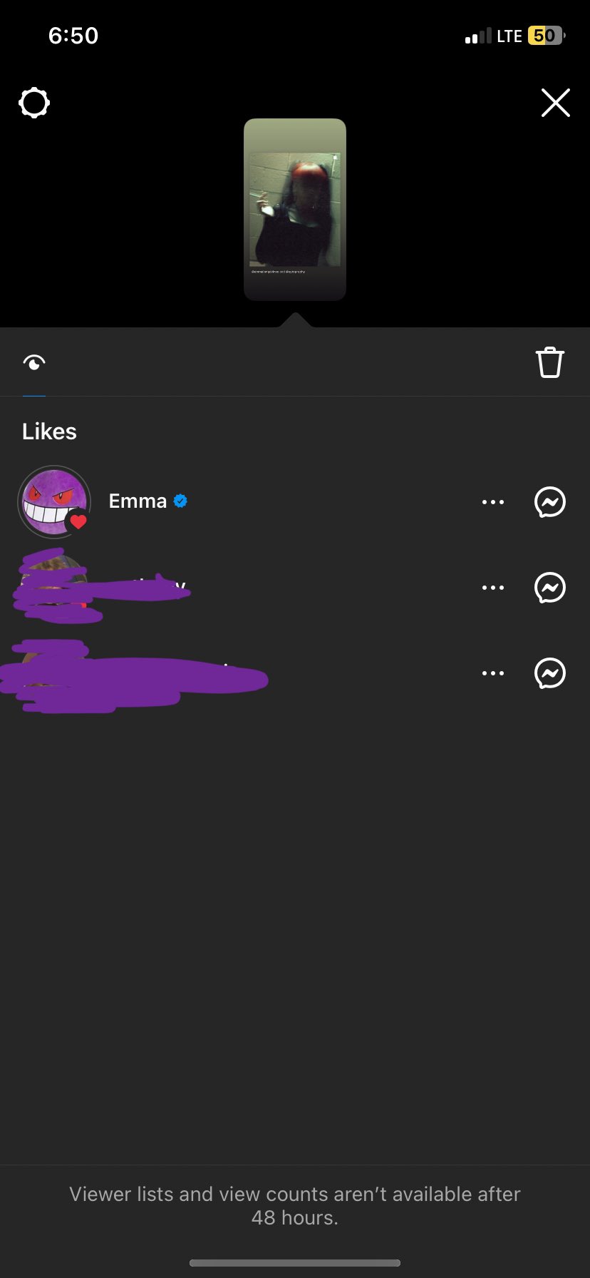 brianna 🤎 on Twitter "emma langevin liked my ig story of me reposting